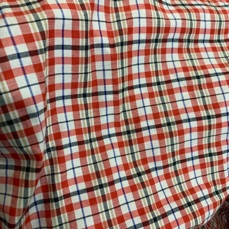 kain katun motif - kain katun kotak motif - kain katun popline motif kotak