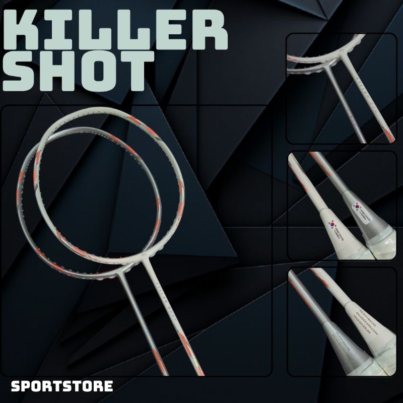 RAKET BADMINTON POWERMAX KILLER SHOT RAKET MURAH KUALITAS BAGUS RAKET 35 LBS