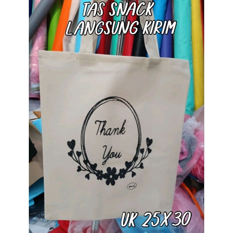 

ready stok tas Snack thank you UK 25x30