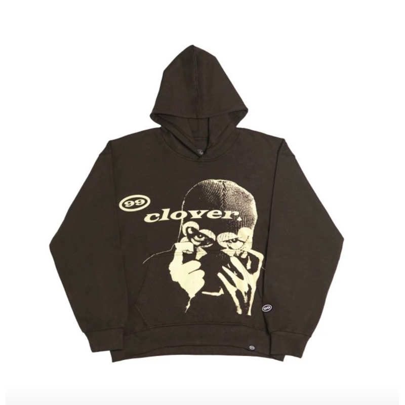 99 CLOVER HOODIE FEELING LUCKY | HOODIE 99 CLOVER VISION BROWN