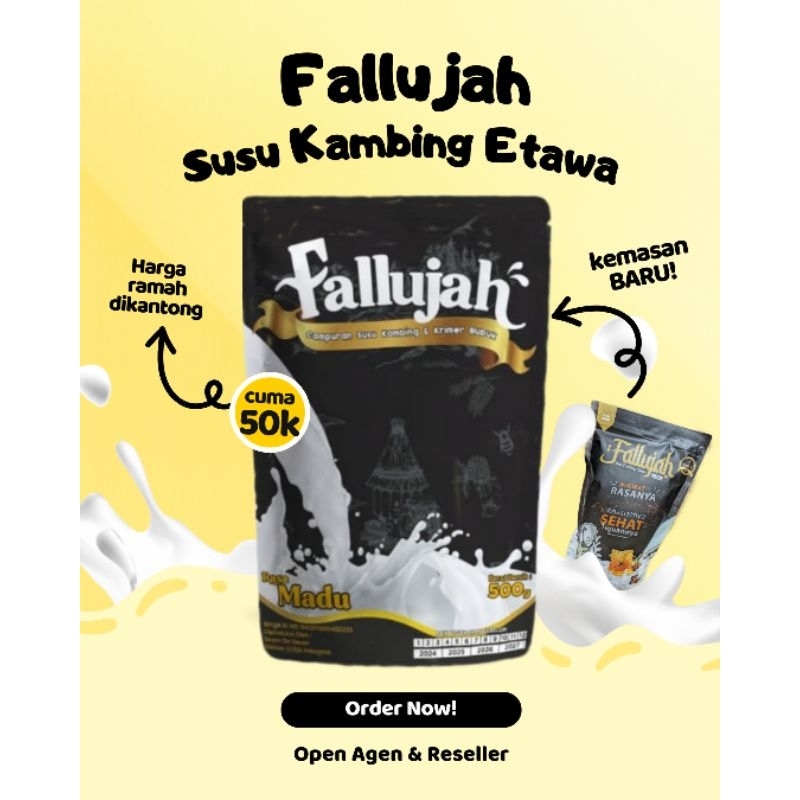 

Fallujah Susu Kambing Etawa Varian Madu 500 gr
