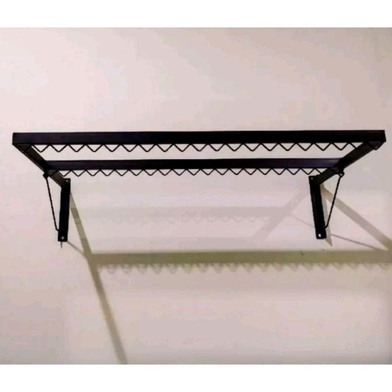 Jemuran baju tempel dinding panjang 80 cm x lebar 50 cm