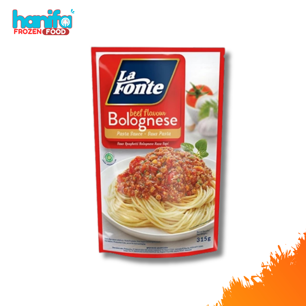 

LA FONTE Beef Flavour Blognese Saus Spaghetti Bolognese Rasa Sapi kemasan 315 Gr