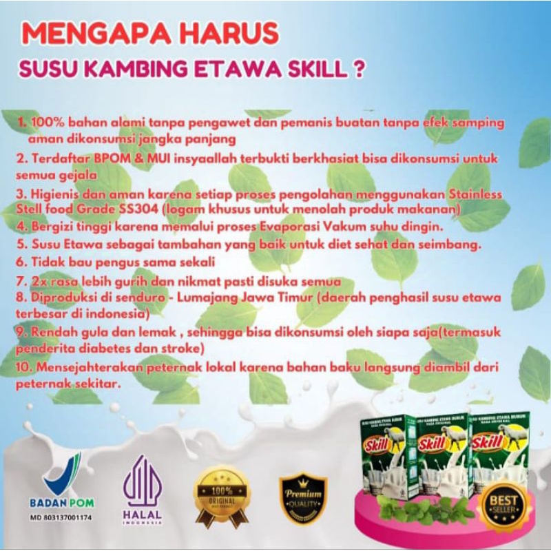 

susu etawa skill kemasan revil