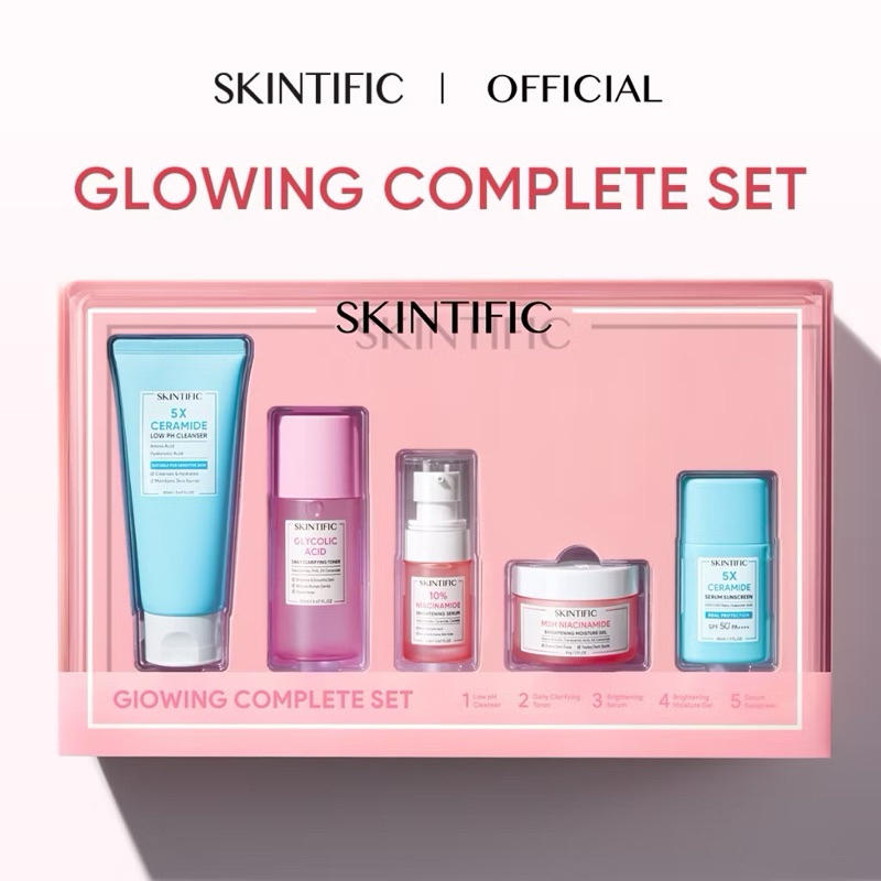 [ORIGINAL SKINTIFIC 100% ] Skintific Glowing Complete Set