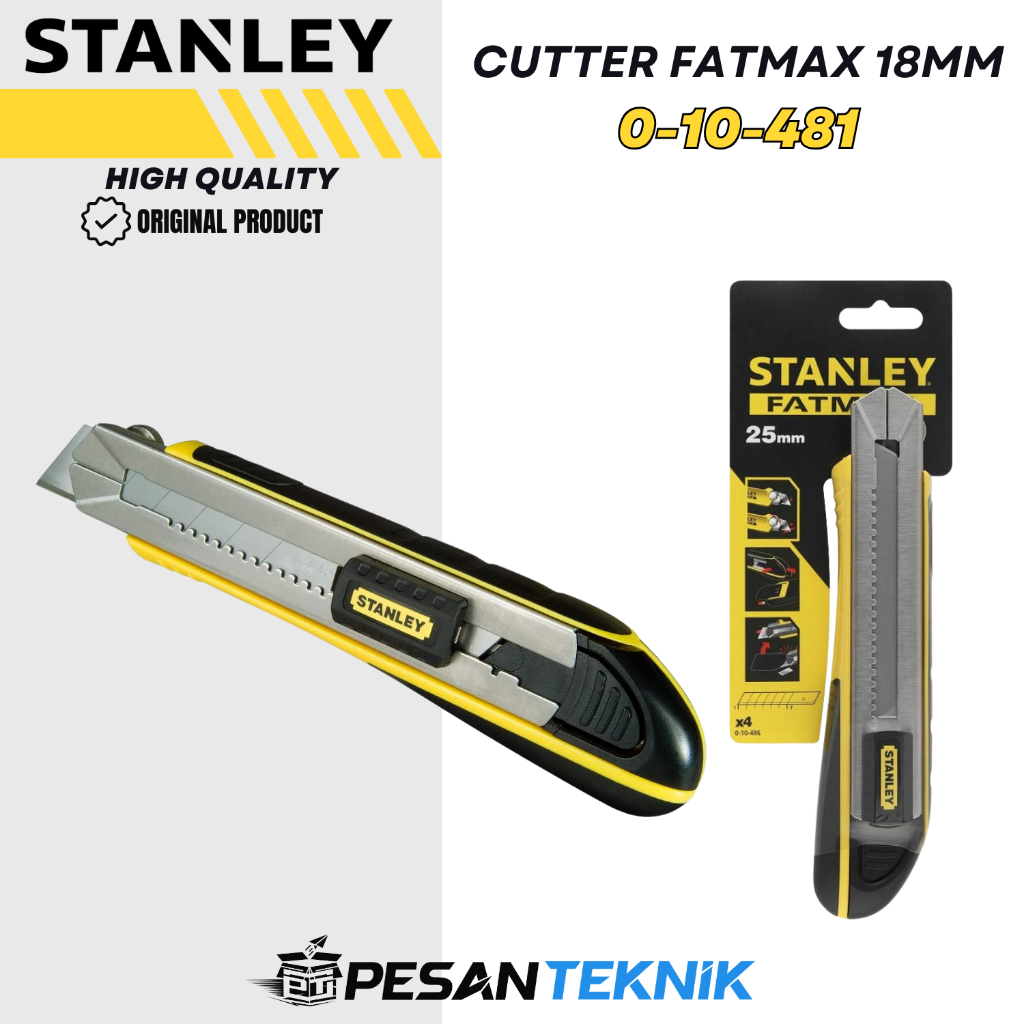 

Cutter Fatmax 18mm Snap OFF Knife Cuter 18 mm STANLEY 0-10-481