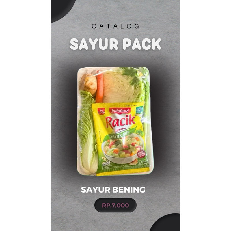 

sayur pack