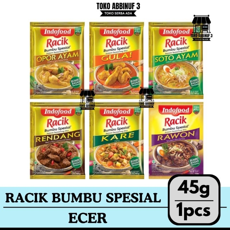 

1 PCS - RACIK BUMBU SPESIAL - RENDANG, RAWON, GULAI, KARE, SOTO AYAM, OPER AYAM 1 SACHET