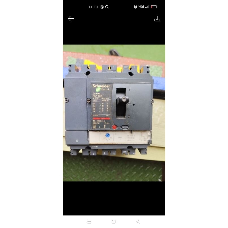 MCCB Sheneder NSX100f 100Amper 3phase