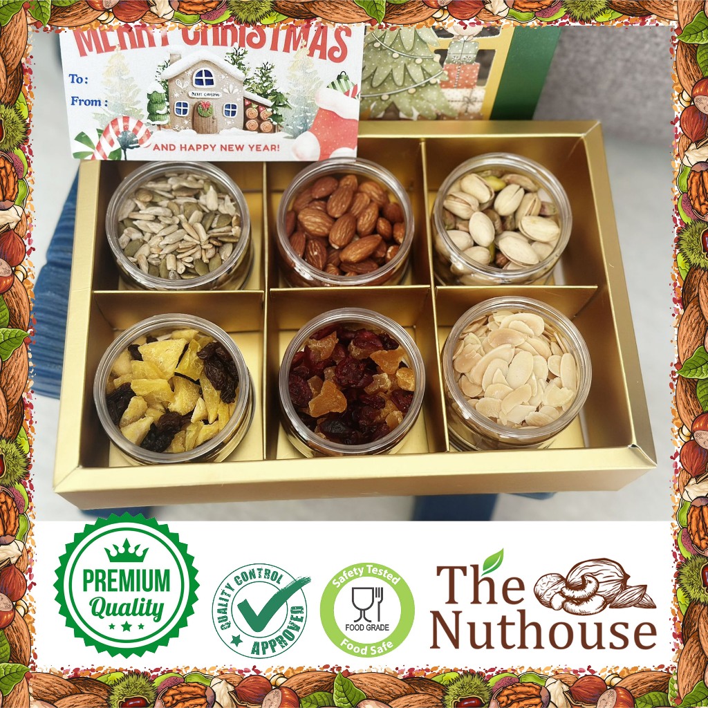 

Nuthouse Christmas Hampers Box B / Premium Gift Natal Nuts & Dried Fruits
