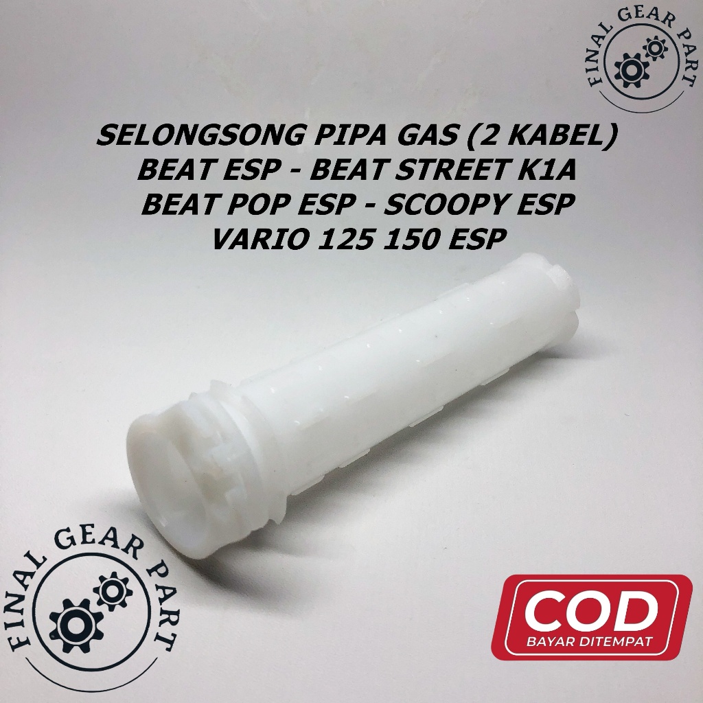 [ Bisa COD ] Selongsong Pipa Gas Honda Beat ESP 2 Kabel - Beat Street 2020 - Beat POP - Scoopy ESP -