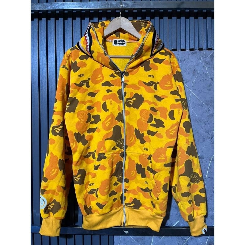 HOODIE ZIPPER BAPE X PUBG GOLD CAMO