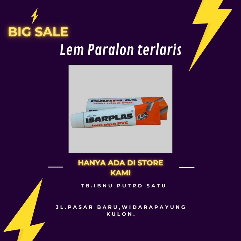 Lem paralon IsarplasLem Isarplas untuk pipa paralonLem paralon Isarplas kuatLem perekat paralon Isar