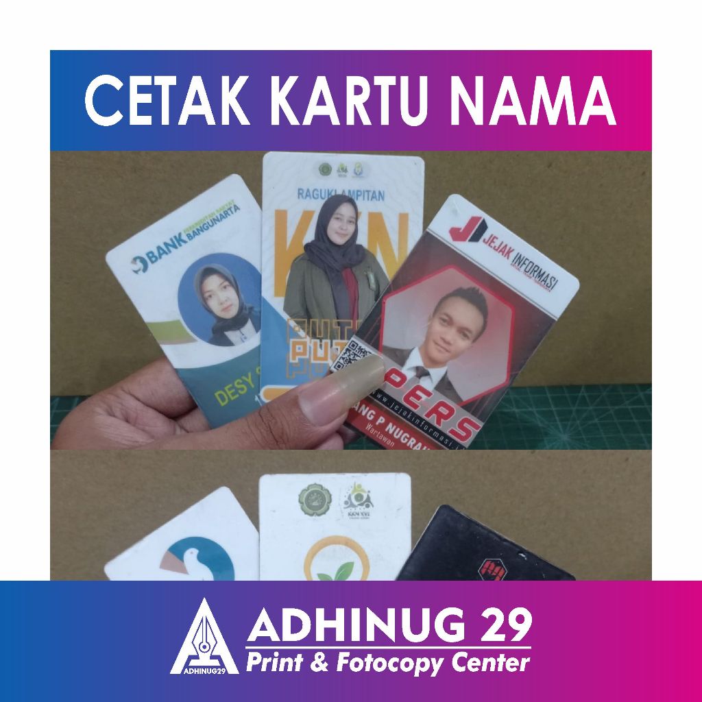 

CETAK KARTU NAMA BAHAN PVC TEBAL │ KARTU NAMA │ NAME CARD │ ID CARD