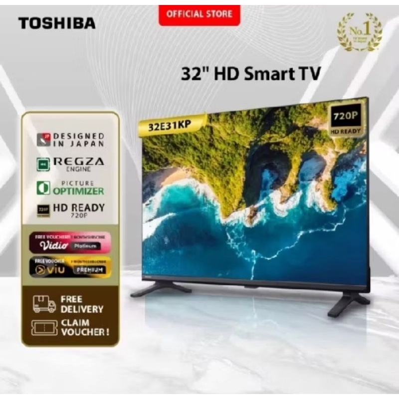 LED TV Toshiba 32" Inch Android Smart TV | Digital TV 32L3E1P Garansi Resmi Toshiba Indonesia