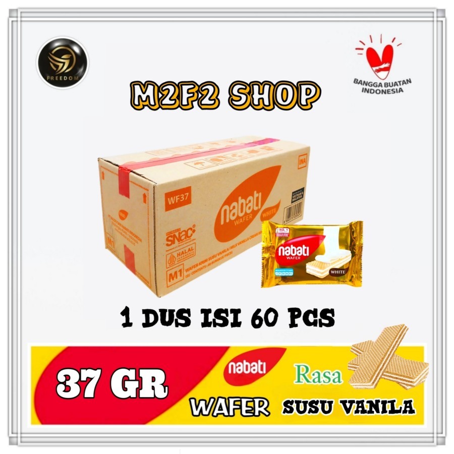 

Nabati Wafer White Milk Vanilla Cream | Krim Susu Vanila Sachet - 37 gr (Kemasan Karton)