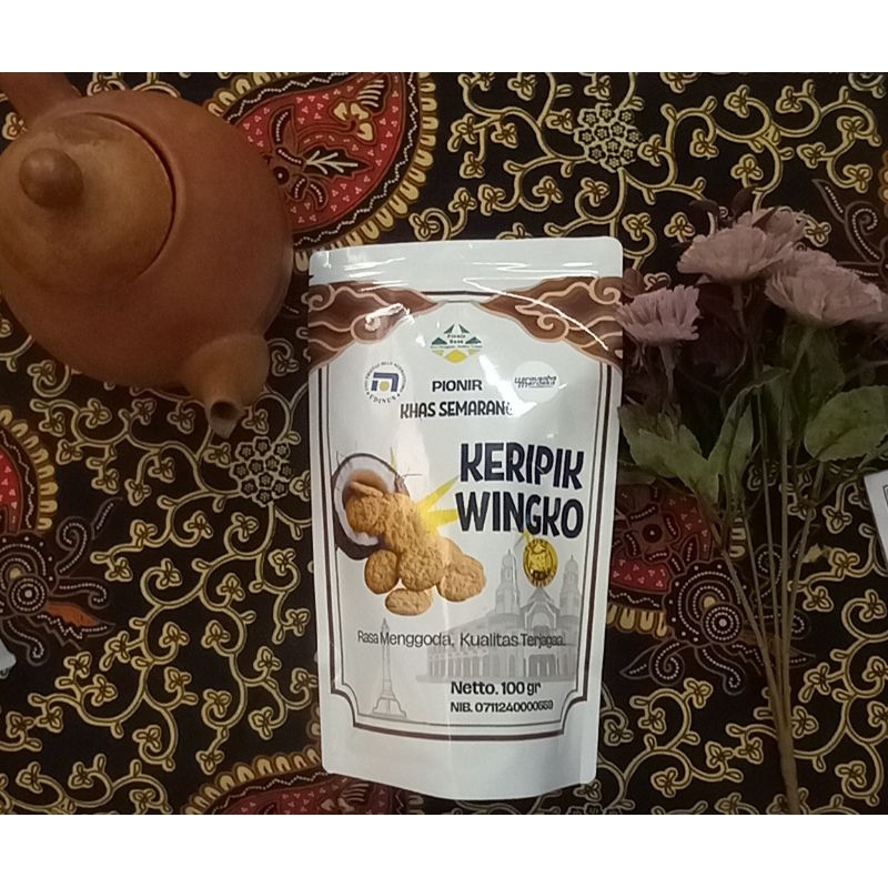 

Keripik Wingko Pionir Rasa Toping Keju 100gr
