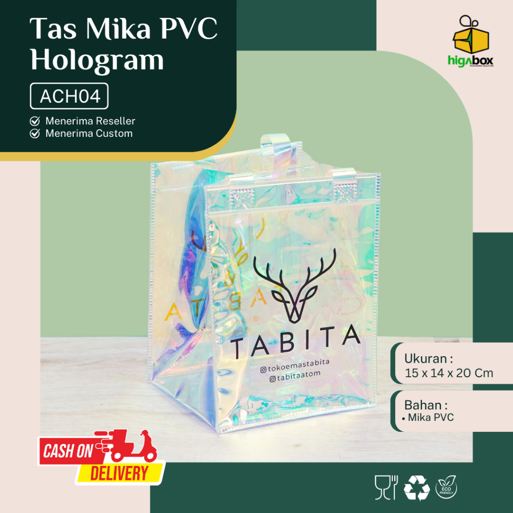

TERIMA JASA CUSTOM TAS MIKA / Custom Tas Mika Transparan / Custom Ukuran Tas mika / Plastik Pvc / Custom ukuran Tas Hampers Gift bag | ACH04 TABITA