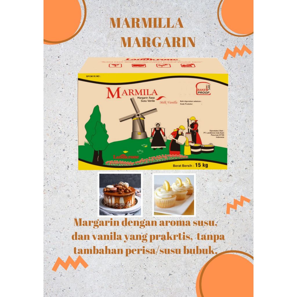 

Marmila Margarin rasa susu vanila 15 Kg