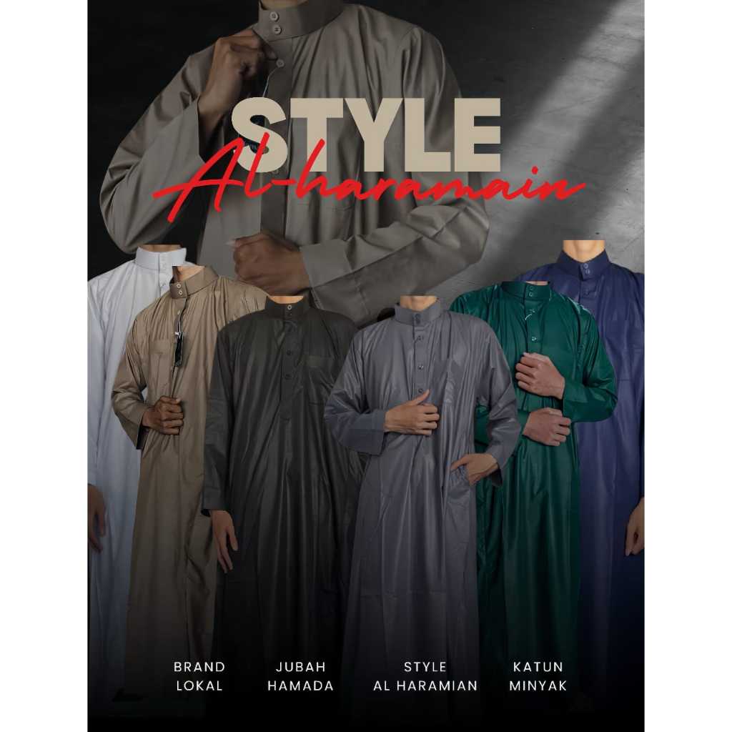 JUBAH PRIA ANAK REMAJA DEWASA  PUPLE POLOS HAMADA STYLE AL HARAMAIN BAHAN POLYSTER SEMI KILAP