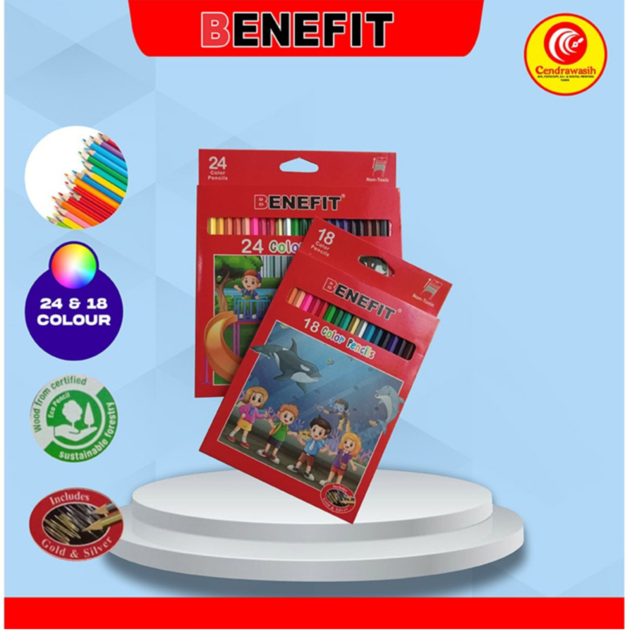 

PENSIL WARNA BENEFIT/PENSIL WARNA/PEWARNA/ALAT MEWARNAI/EDUKASI
