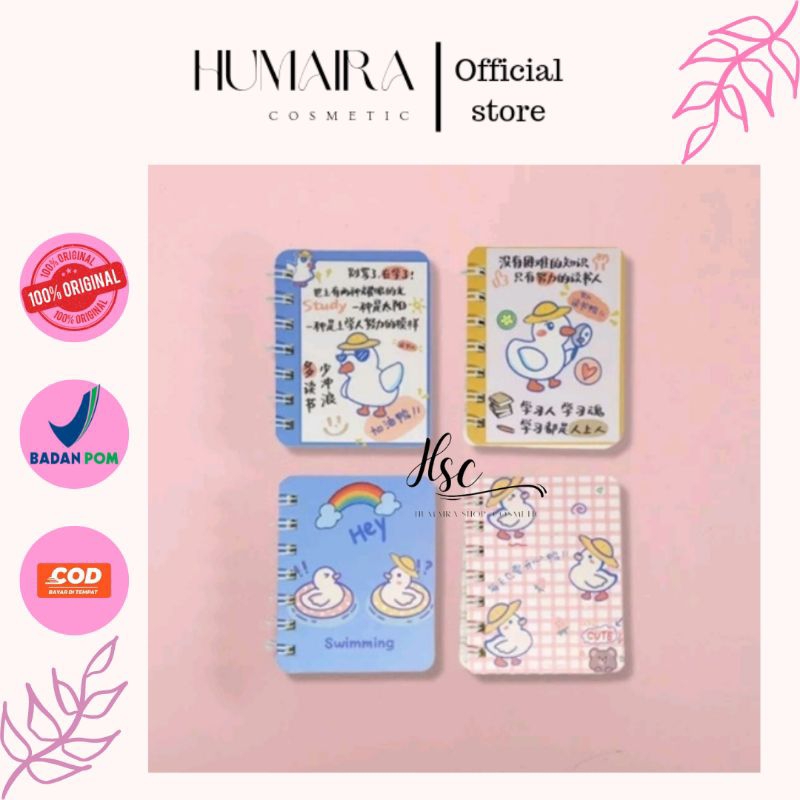 

Humaira Cosmetic - Mini Notes buku catatan kecil cute