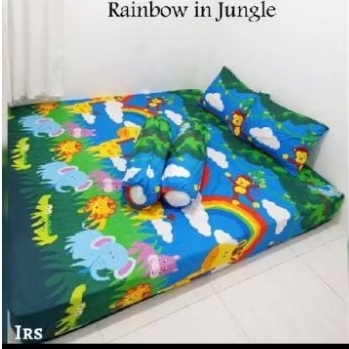 Sprei jungle rainbow