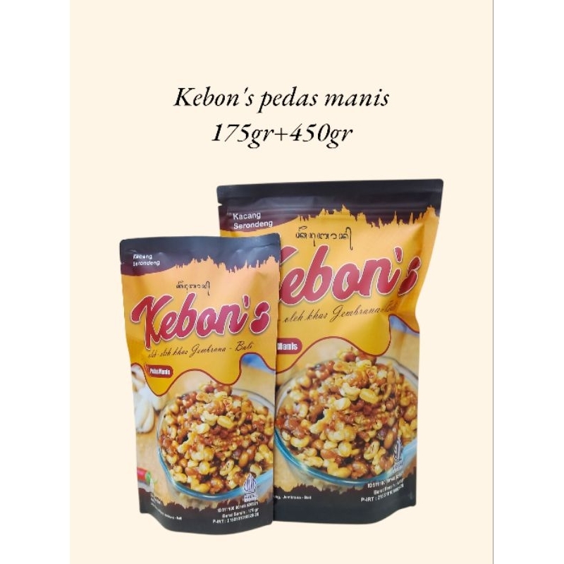 

Kebon's Pedas Manis Kacang Serondeng 175gr+450gr