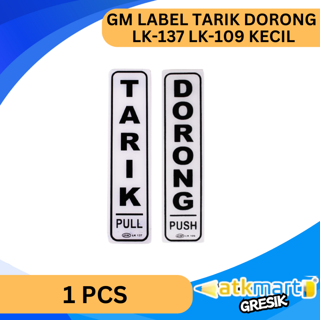 

GM LABEL ACRYLIC TARIK DORONG TYPE LK-137 LK-109 UKURAN KECIL / LABEL PINTU / LABEL INFORMASI