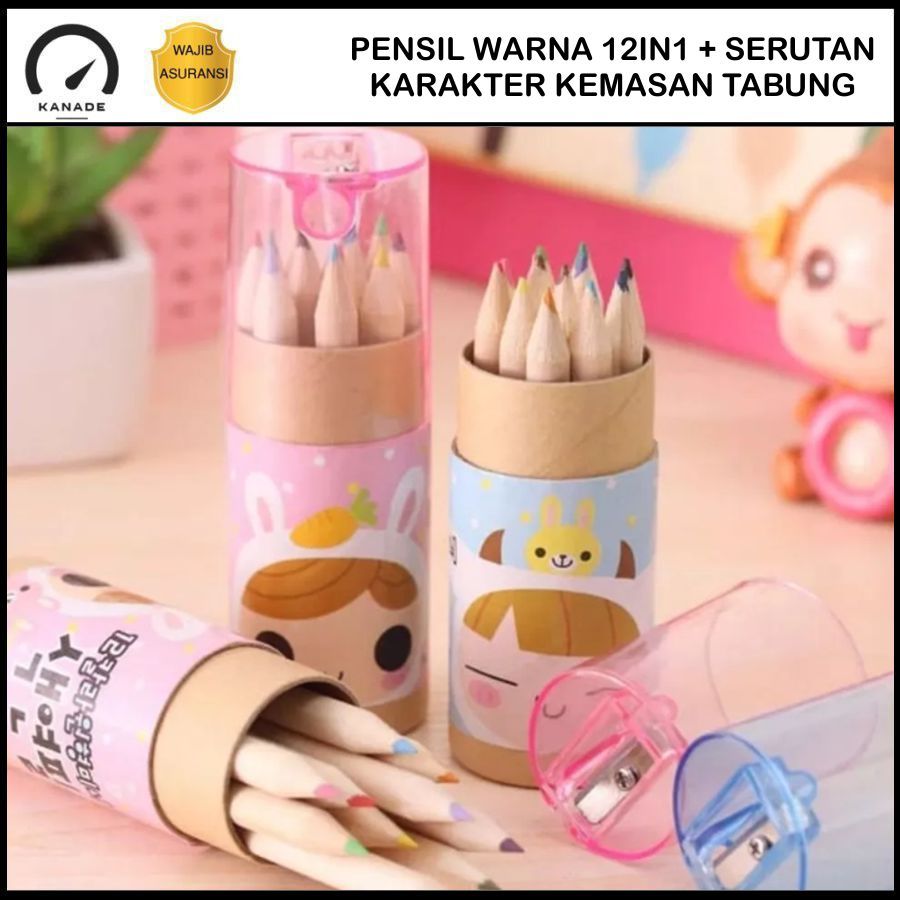 

Pensil Warna 12in1 + Serutan Karakter Kemasan Tabung Color Pencils Set 12 Warna Alat Menggambar Dan Mewarnai Pencil Colours Coloring Gambar Hadiah Kado Ulang Tahun Anak Unik Lucu Souvenir Goody Bag
