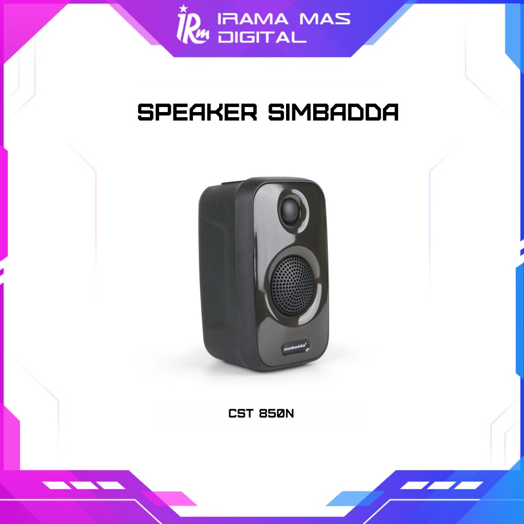 Speaker Bluetooth Simbadda CST850N Portable dengan RGB Light Hitam