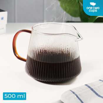 TD-DA1 OHFIN Coffee Maker Pot V60 Drip Kettle Teko Kopi Barista Glass SPA865