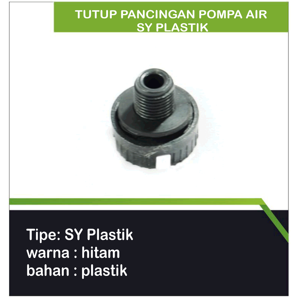 Tutup Pancingan Pompa Air SY Plastik / Priming Plug Pompa Air/Tutup pancingan pompa air