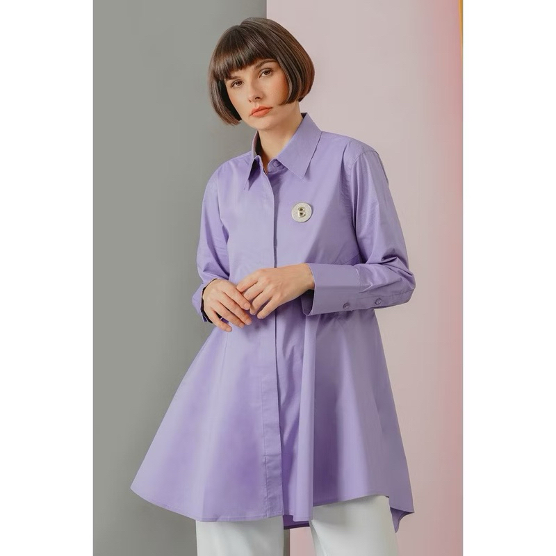 Kylie Shirt Purple Size S Benang Jarum