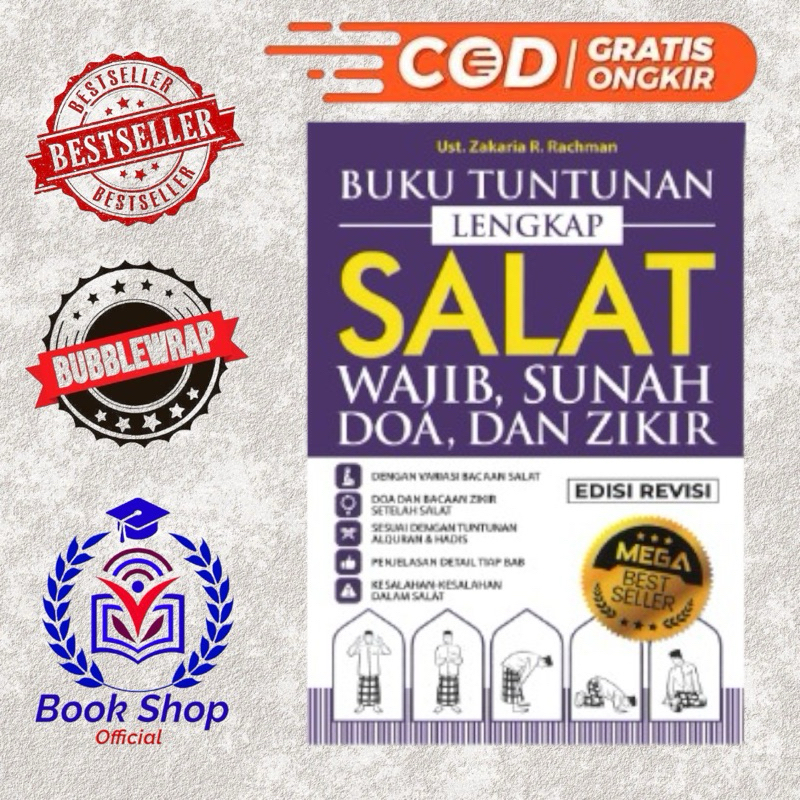 Buku Tuntunan Lengkap Salat Wajib Sunah Doa Dan Zikir Edisi Revisi - Zakaria R. Rachman