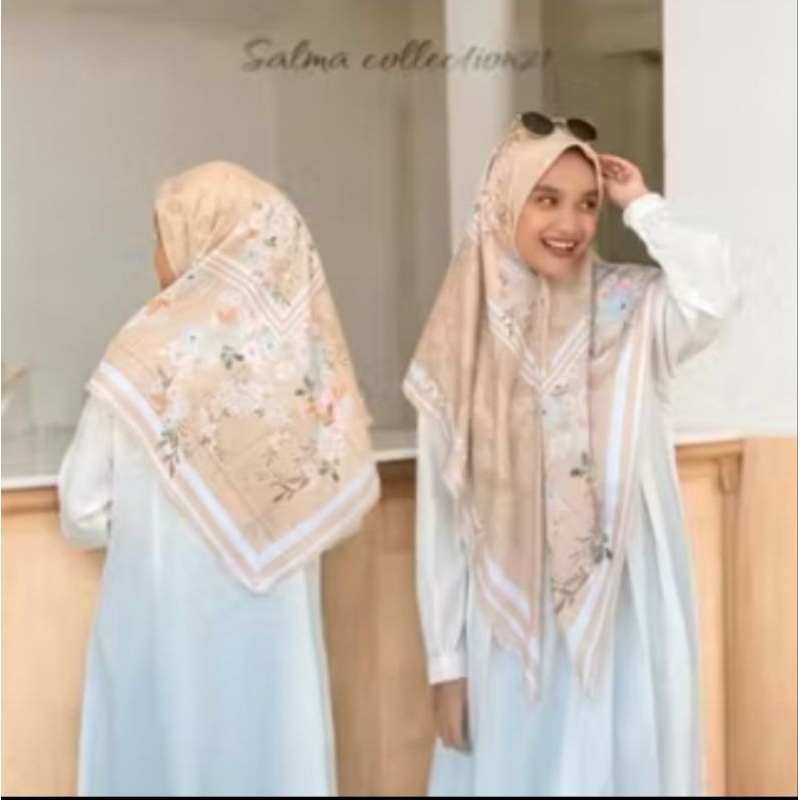 KERUDUNG VOAL PREMIUM SEGI EMPAT SYAR'I MOTIF