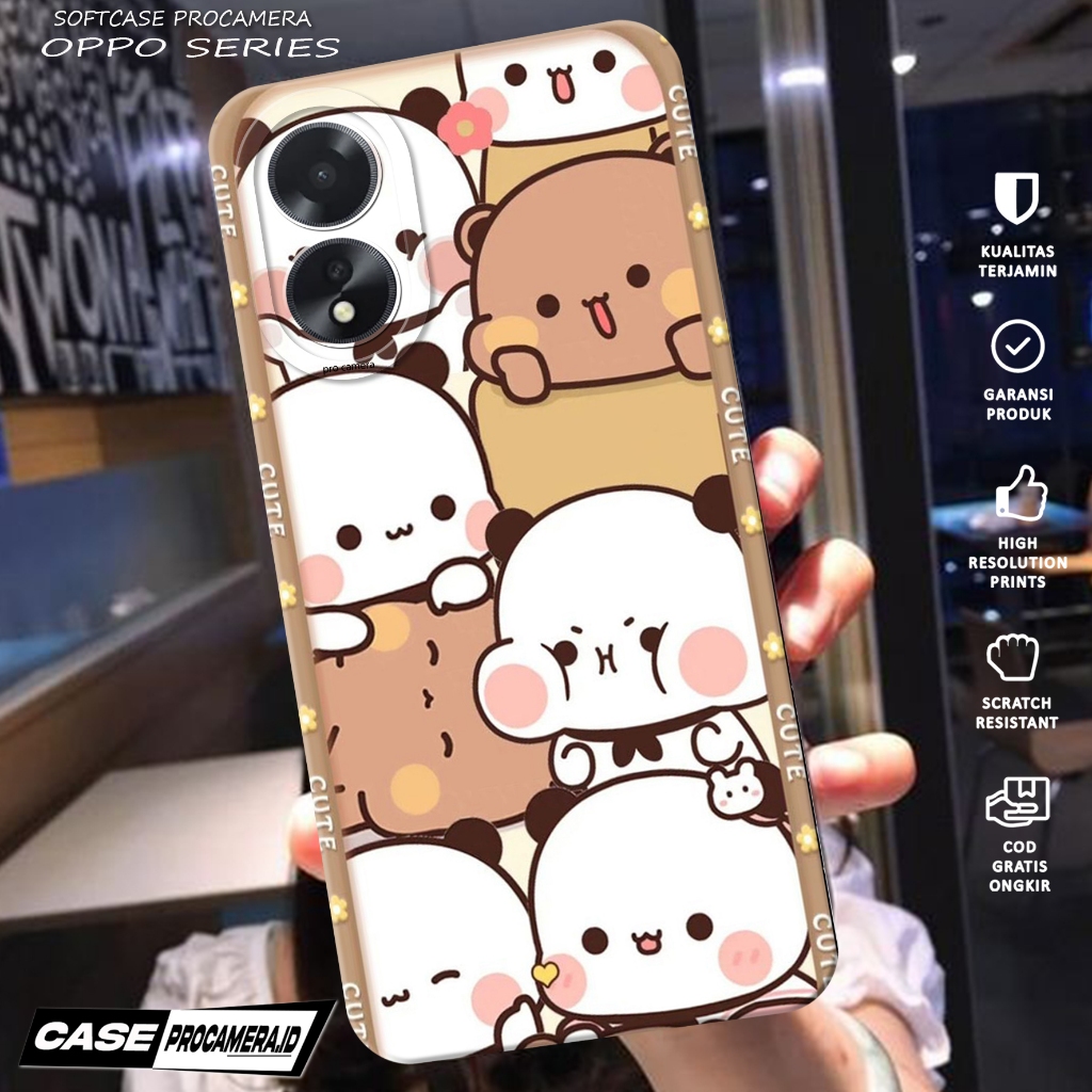 Case compatible for OPPO F1S F3 F5 F5 YOUTH F7 F9 F11 Casing Procamera OPPO Terbaru 2025 { Case BEAR