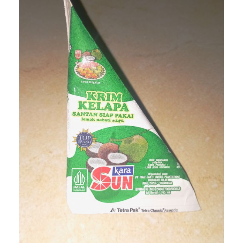 

Sun kara 65 ml santan siap pakai