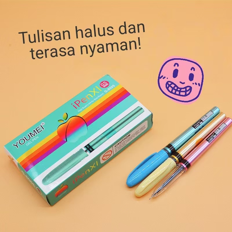 

(12)pulpen new gel 0.5mm bolpoin gel pens, The black pen, ipenXI, the handful dan pelembut
