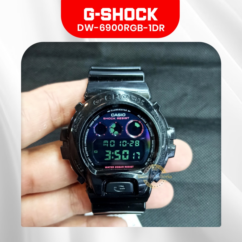 Jam Tangan Casio G-Shock DW-6900RGB-1DR DW-6900RGB-1 DW-6900RGB Original Resmi