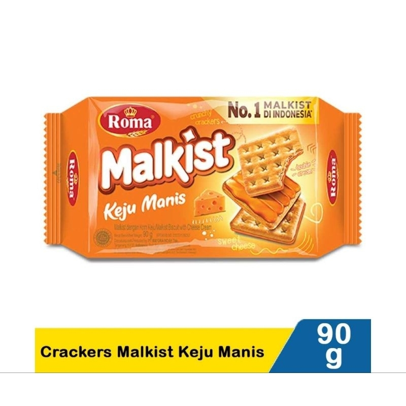 

ROMA crackers malkist keju manis / pck115/90gr