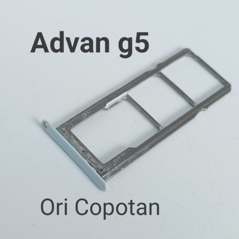 SIM TRAY Tempat kartu Advan G5 6201 bahan besi Original Copotan normal dan minus