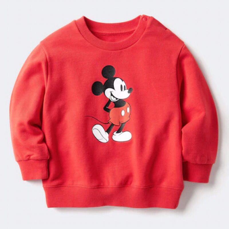 UNIQLO Baby Toddler Sweatshirt Disney Sweater Anak Bayi Laki Perempuan Red