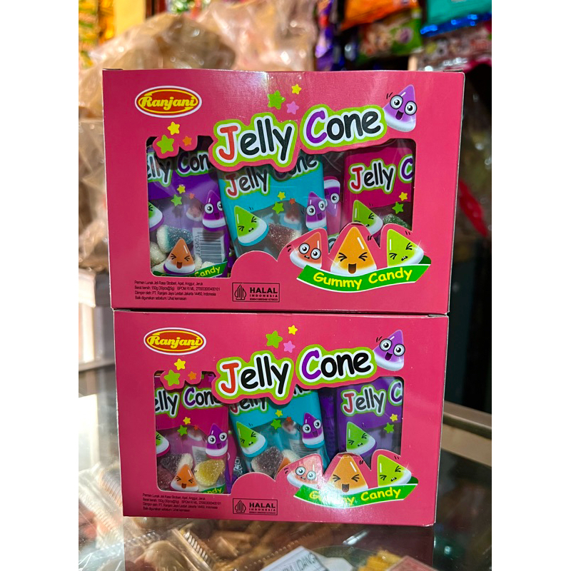 

Permen Jelly Cone Ranjani ( 1 Box isi 30 Pcs ) @5g