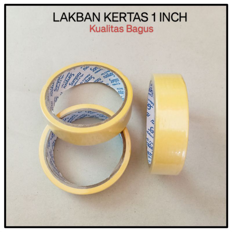 

1 Pcs Lakban Kertas 1 inch KUNING