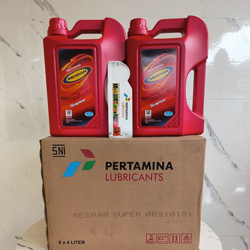 OLI MESRAN SUPER 4liter..PERDUST (ISI 6 GALON)..