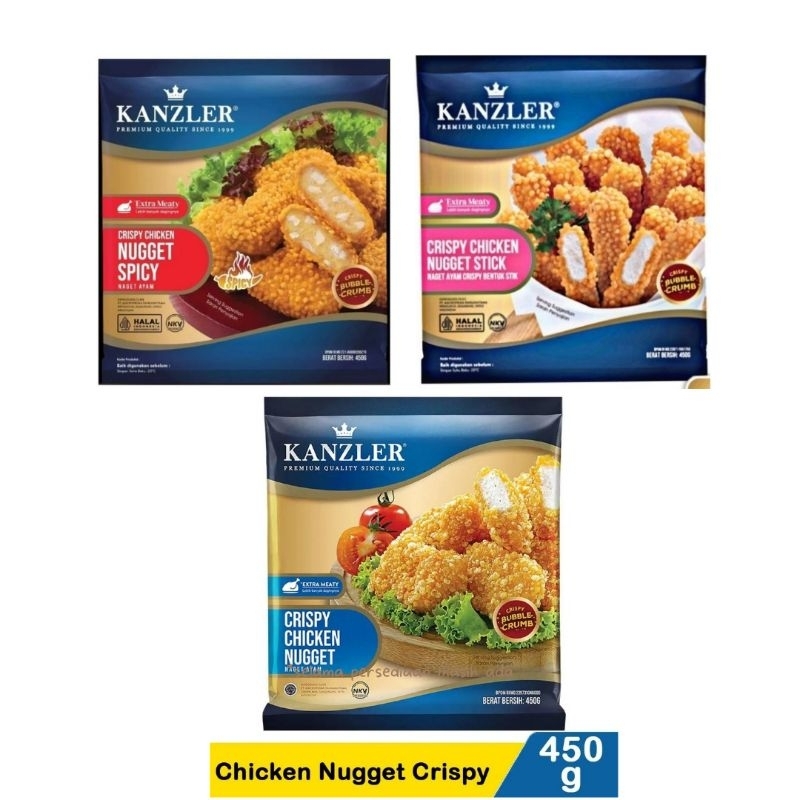 

Kanzler Crispy Chicken Nugget / Naget Ayam Krispy (450 gr)