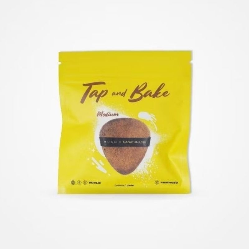 𝗣𝗥𝗘𝗟𝗢𝗩𝗘𝗗 | Tap and Bake by MUAQ X NANATHNADIA Cushion bedak powder blush brush beauty blender sponge