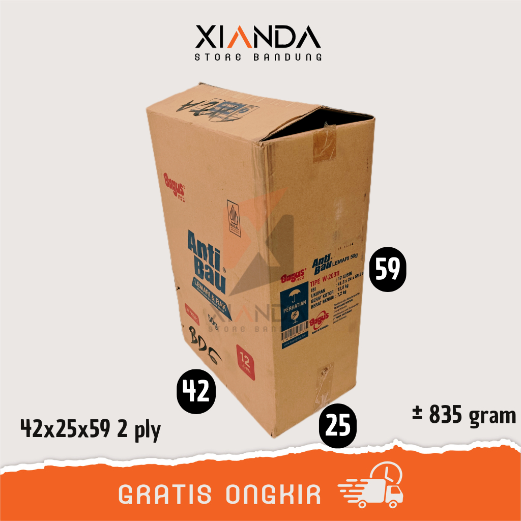 

KARDUS BEKAS 42x25x59 2 LAYER 835 GRAM | PACKING DUS PINDAHAN BOX PACKAGING KEMASAN UKURAN BESAR KECIL LEMBARAN CM CENTIMETER TEBAL TIPIS KILOAN KOTAK POLOS KUAT JUMBO GROSIR SATU DUA PLY DOUBLE LAPIS KARTON KIRIM BARANG MURAH TERJANGKAU