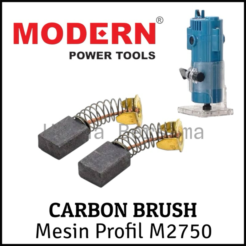 MODERN BROSTEL FOR MESIN PROFIL KECIL MODERN M2750 / CARBON BRUSH SPUL ROUTER PROFIL KECIL MODERN M2